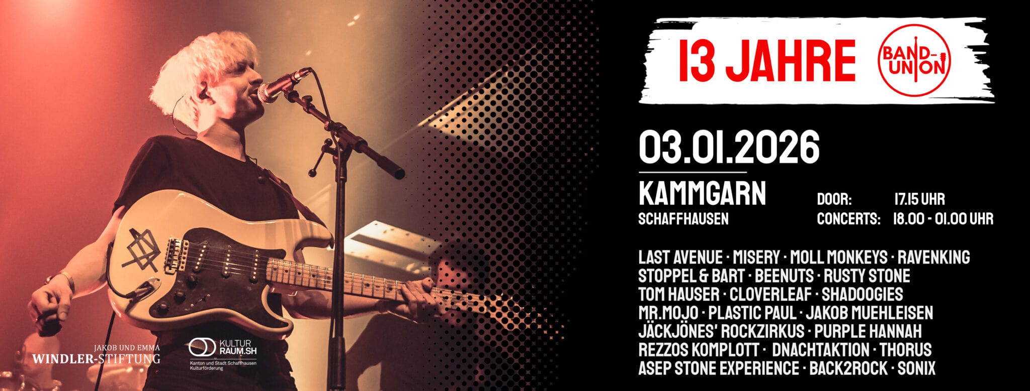 13 Jahre Band-Union – 20 x LIVE 13 Jahre Band-Union – 20 x LIVE